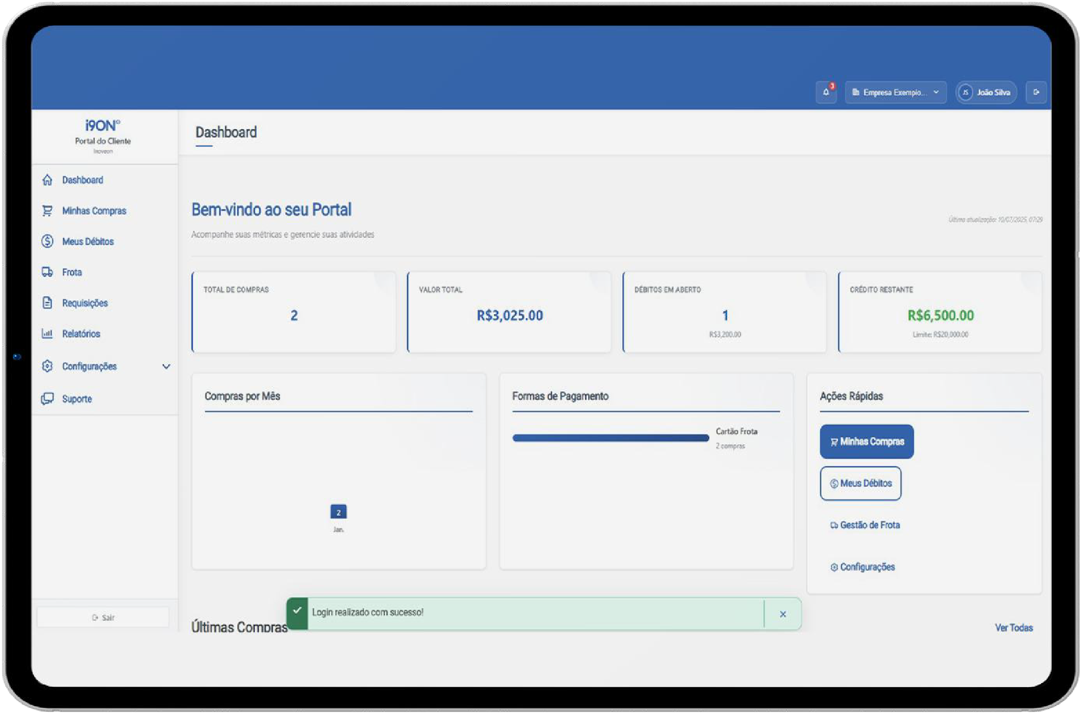 Portal do Cliente - Pedidos